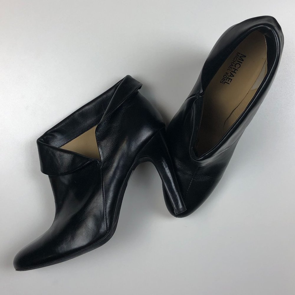 Michael Kors black high heel boots